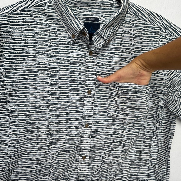 prana Men’s Slim Fit Short Sleeve Button Down Business Casual Size XL (722) - Picture 15 of 16